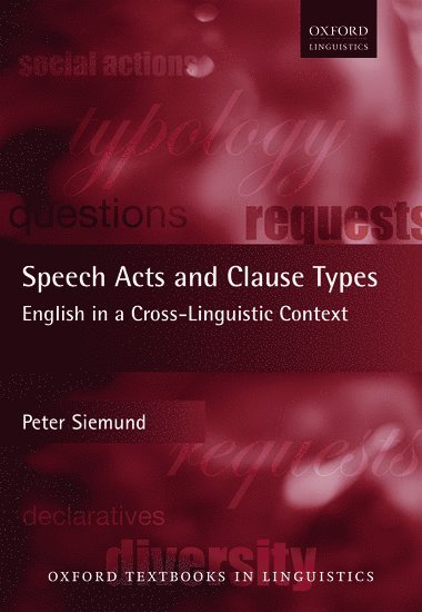 Peter Siemund - Speech Acts and Clause Types, Inbunden