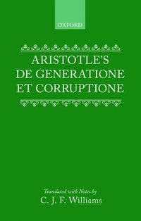 bokomslag Aristotle's De Generatione et Corruptione