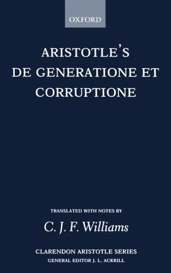 bokomslag De Generatione et Corruptione