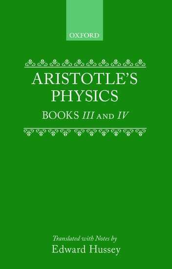 Aristotle, Edward Hussey - Aristotle's Physics Books III and IV, Inbunden