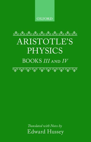 Aristotle's Physics Books III and IV 1