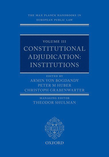 bokomslag The Max Planck Handbooks in European Public Law