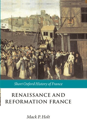 Mack P. Holt - Renaissance and Reformation France, Inbunden