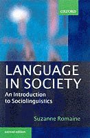 bokomslag Language in society - an introduction to sociolinguistics