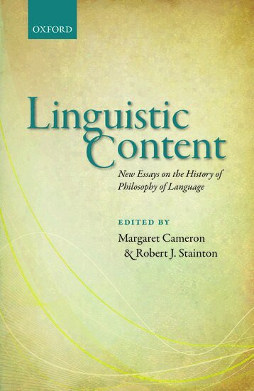 Margaret Cameron, Margaret Cameron, Robert J. Stainton - Linguistic Content, Inbunden