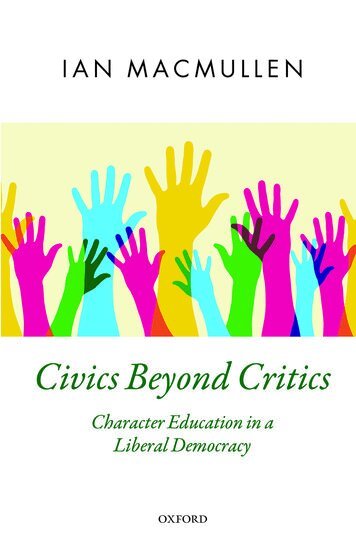 Ian MacMullen - Civics Beyond Critics, Inbunden