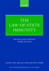 bokomslag The Law of State Immunity