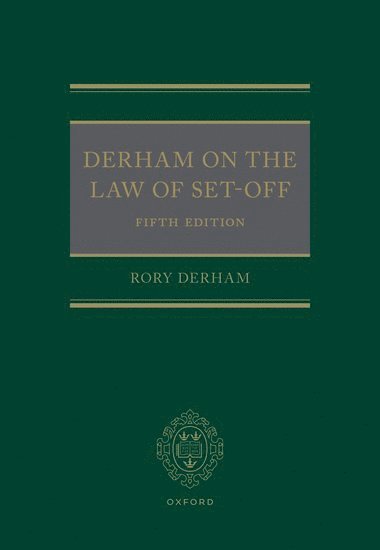 bokomslag Derham on the Law of Set Off