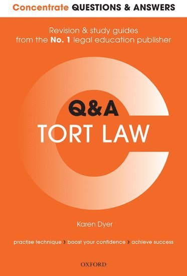 John Hodgson - Concentrate Questions and Answers Tort Law: Law Q&A Revision and Study Guide, Häftad