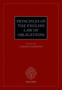 bokomslag Principles of the English Law of Obligations