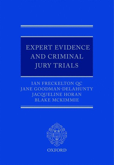 bokomslag Expert Evidence and Criminal Jury Trials