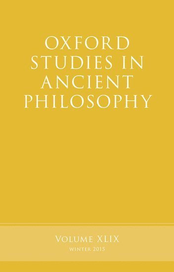 bokomslag Oxford Studies in Ancient Philosophy, Volume 49