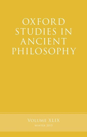 Oxford Studies in Ancient Philosophy, Volume 49 1