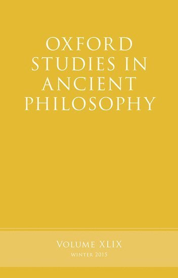 bokomslag Oxford Studies in Ancient Philosophy, Volume 49