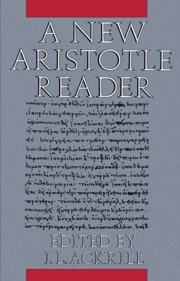 bokomslag A New Aristotle Reader