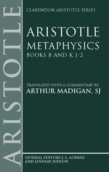 bokomslag Aristotle: Metaphysics Books B and K 1-2