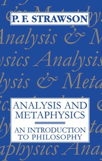 Analysis and Metaphysics 1