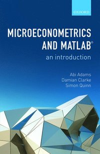bokomslag Microeconometrics and MATLAB: An Introduction