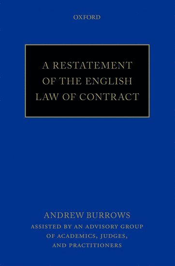 Restatement of the English Law of Contract
