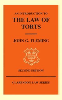 bokomslag An Introduction to the Law of Torts