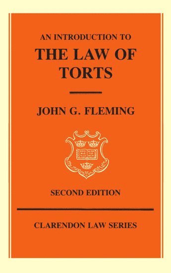 bokomslag An Introduction to the Law of Torts