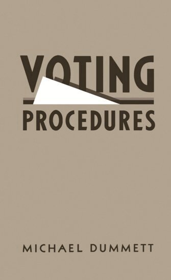 Michael Dummett - Voting Procedures, Inbunden
