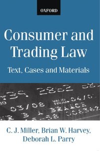 bokomslag Consumer and Trading Law