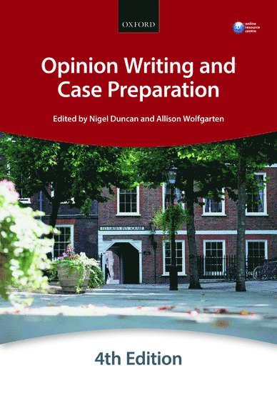 The City Law School - Opinion Writing and Case Preparation, Häftad