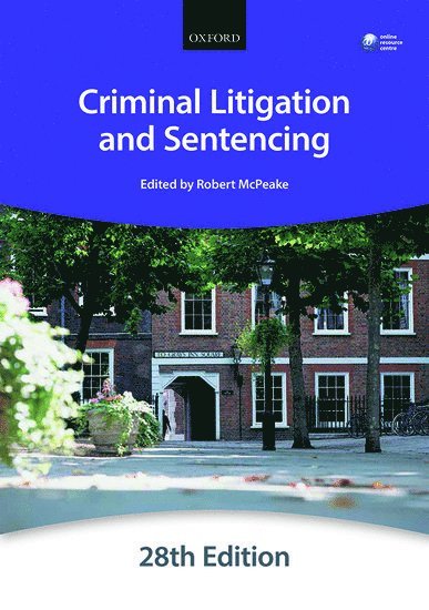 The City Law School - Criminal Litigation and Sentencing, Häftad