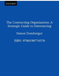 bokomslag Contracting Organization