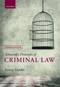 bokomslag Ashworth's Principles of Criminal Law