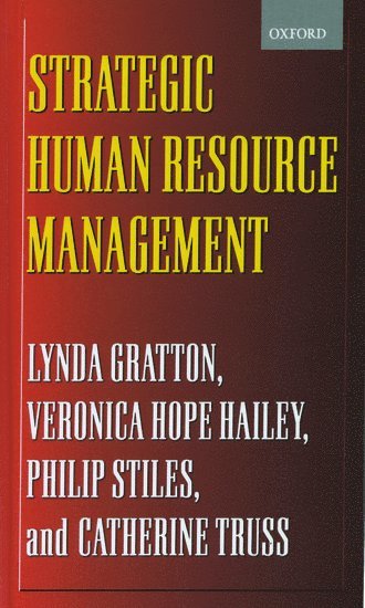 bokomslag Strategic Human Resource Management