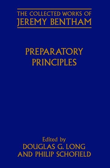 Jeremy Bentham, Douglas G. Long, Philip Schofield - Preparatory Principles, Inbunden