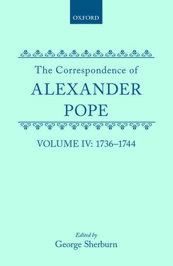 The Correspondence of Alexander Pope 1