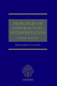 bokomslag Principles of Contractual Interpretation