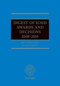 bokomslag Digest Of Icsid Awards & Decisions 20082