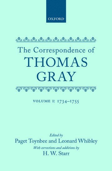 bokomslag Correspondence of Thomas Gray