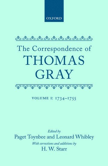 Correspondence of Thomas Gray