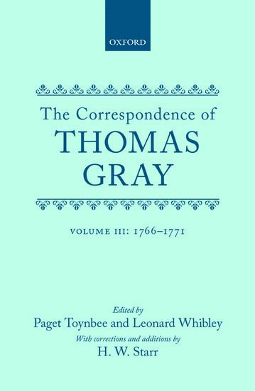 Correspondence of Thomas Gray 1