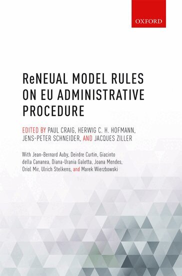 Paul Craig, Paul Craig, Herwig Hofmann, Jens-Peter Schneider, Jacques Ziller - ReNEUAL Model Rules on EU Administrative Procedure, Inbunden