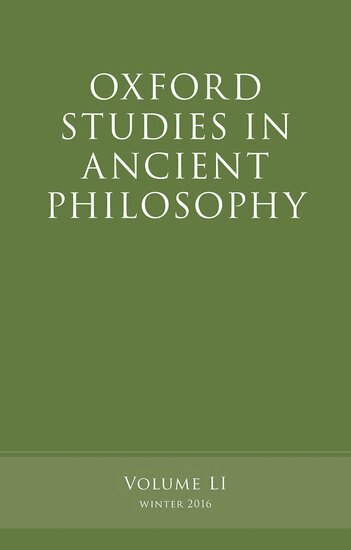 Victor Caston - Oxford Studies in Ancient Philosophy, Volume 51, Häftad
