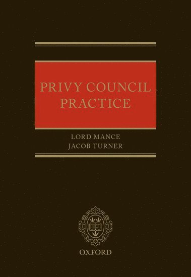 bokomslag Privy Council Practice