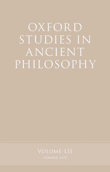 bokomslag Oxford Studies in Ancient Philosophy, Volume 52