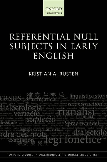Kristian A. Rusten - Referential Null Subjects in Early English, Inbunden