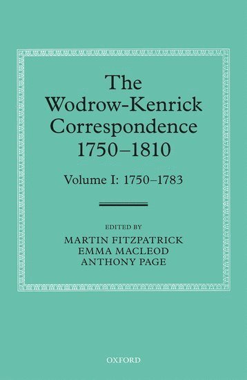 bokomslag The Wodrow-Kenrick Correspondence 1750-1810