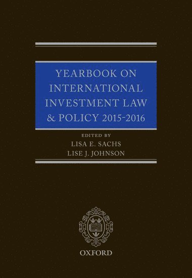 bokomslag Yearbook on International Investment Law & Policy 2015-2016