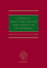 bokomslag Company Directors' Duties and Conflicts of Interest