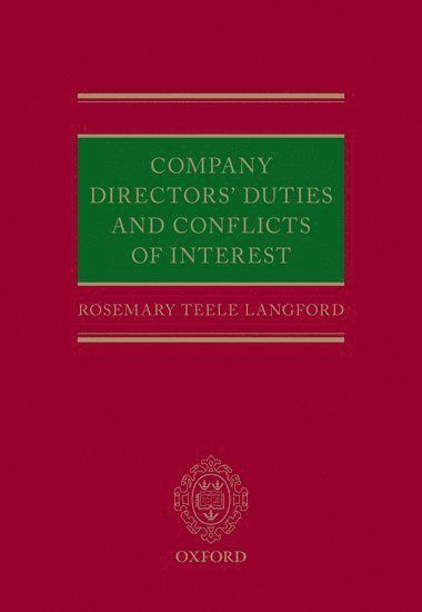 bokomslag Company Directors' Duties and Conflicts of Interest