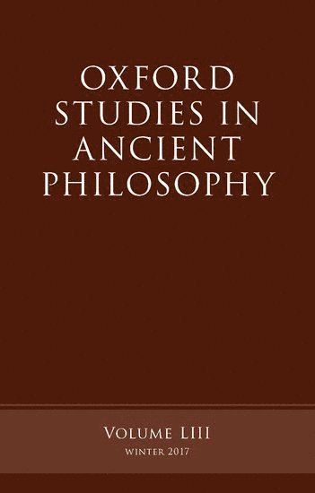 Victor Caston - Oxford Studies in Ancient Philosophy, Volume 53, Häftad