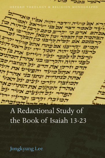 A Redactional Study of the Book of Isaiah 13-23 1